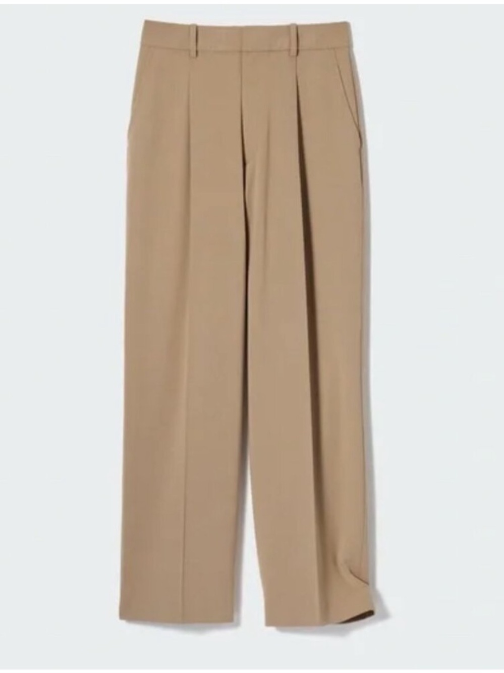 Uniqlo Women's Tailored Pleat Front Pants - Tan